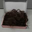 Flufymooz Ponytail Extension, 26 Inch Drawstring Ponytail Hair Extensions for Women Long Curly Wavy Pony Tail Natural Wavy Synthetic Hairpiece for Women, Daily Use Party (Dark Chocolate Brown)