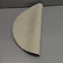 COSMOCASA 15 inch Faux Leather Round Placemats Set of 4 Non-Slip Washable Wipeable Table Mats, Heat Resistant Waterproof Oilproof Place Mats for Kitchen, Dining, Party, Indoor, Outdoor Beige