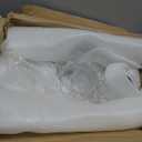 meekoo 12 Pcs Crystal Glass Lotus Candle Holders Lotus Crystal Tealight Candle Holders for Christmas Home Decor Wedding Party