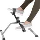 Under Desk Exercise Bike Pedal Exerciser Mini Stationary Cycle with Adjustable Resistance, Calorie Tracker & Foldable Design Compact Pedal Machine for Home, Office, or Physical Therapy by Wakeman