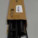 Hanging Closet Rod 46.85in, 6 Height Adjustable Closet Hanging Organizer, Heavy Duty Closet Extender Hanging Rod, Space Saving Clothes Hanging Bar Closet Poles for Hanging Clothes,Black