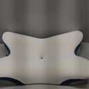 Cervical Pillow for Neck Pain Relief - Ergonomic Neck Pillow for Sleeping Contour Memory Foam Pillows for Neck Support, Orthopedic Bed Pillow for Side Back Stomach Sleepers (White & Blue)