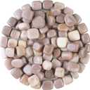ZAICUS 1lb Pink Agate Tumbled Stones | Polished Crystals Healing | Natural Stones | Feng Shui | Chakra Balancing | Good Luck | Reiki Gift | Home Decor | Size 20-25 mm