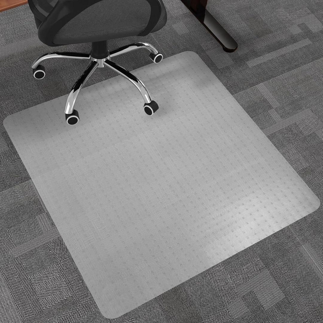 Large Chair Mat for Carpets 36" x 48" Heavy-Duty Desk Chair Mat for Office, Studio & Pet Areas | Non-Slip Floor Mat with Grip Spikes, Smooth Glide Surface, Easy Clean & Extra Thick Carpet Protector