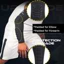 2PCS Padded Elbow Forearm Sleeves Compression Arm Protective Support, size L