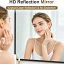 Bathroom Vanity Mirror for Wall, 30x20 Matte Black Bathroom Mirror, Shatterproof Tempered Glass Rectangle Wall Mounted Bathroom Mirrors for Over Sink, Bedroom, Living Room, Entryway