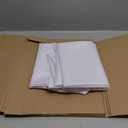 sancua 60 Inch Round Tablecloth (Fits 20-48 Inch Tables), Water Resistant Spill Proof Washable Polyester Table Cloth Decorative Fabric Table Cover for Dining, Buffet Parties and Camping, White