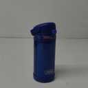 THERMOS FUNTAINER 12 Ounce Stainless Steel Vacuum Insulated Kids Straw Bottle, Blue (Navy)