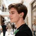 Neckband Bluetooth Headphones, Wireless Bluetooth 6.0 Earbuds with Microphone, Comfortably Light, Deep Bass Earphones 35H Playtime, IPX5 Waterproof, Magnetic Headset for Workout (Olive Green)