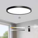 12 Inch Motion Sensor Ceiling Light Indoor,Motion Sensor Fixture Indoor for Closet Hallway Laundry Porch Pantry, Dimmable Ceiling Lights 3000k/4000k/6000k Black