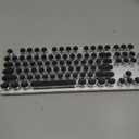 EWEADN TK950 Typewriter Keyboard Wireless Mechanical Keyboard, 104 Keys Aesthetic Typewriter Keyboards with Blue Backlit, Anti-Ghosting, Blue Switch Bluetooth/2.4GHz/Wired Cute keyboards-Black