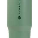 HydroJug Sport - Stainless Steel Tumbler with Straw, Vacuum Insulated, 40oz Leakproof Water Bottle, Ergonomic Design, Reusable, Dishwasher Safe, Rubber Base, Durable for Gym or Outdoors, Sage
