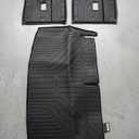 Floor Mats All Weather Automotive TPE Liners Set Anti-Slip Waterproof Floor Liners Accessories Black No Car Brand