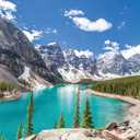 Jigsaw Puzzles for Adults 1000 Pieces Banff National Park Canada Rocky Mountain 1000 Piece Puzzle Thick Sturdy Cardboard Precise Interlocking Age 14+ Family Game