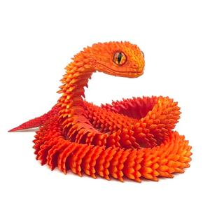 24in 3D Printed Snake Toys, Flexible 3D Printed Animal, Fidget ADHD Snake Toys, Perfect Desk Pet for Animal Collectors, Easter Basket Essentials, Easter Basket Stuffers