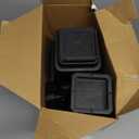 shouwuhho Bed Risers 12 inch Heavy Duty, Oversized Furniture Risers Support up to 6,000 Lbs for Sofa Table Couch Chair Leg Frame Dorm (4 Pack, Black, 12 inch)