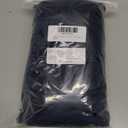 NeColorLife Velvet Ottoman Cover Storage Ottoman Slipcover Thick Stretchable Footrest Stool Covers with Elastic Band for Rectangle and Square Ottoman (Medium Size,Navy Blue) (M Length: 31"-34",Width: 31"-43")