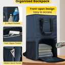 Vorspack Laundry Bag Backpack - Extra Large Laundry Bags with Shoulder Straps Heavy-duty 2 in 1 Laundry Hamper Basket for College Dorm Camp Laundromat Room Essentials - Blue