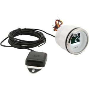 52mm Speedometer Odometer with -32V Voltage IP67 Antifog for Boat RV Motorcycle Featuring Stainless Steel Front Cover LCD Display Clear Function Readouts