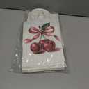 24 Pcs Coquette Pink Bow Paper Gift Bags Cherry Bow Birthday Party Favor Goodie Candy Bags with Handles for Bridal Engagement Party Supplies 8.3 x 5.9 x 3.1 in