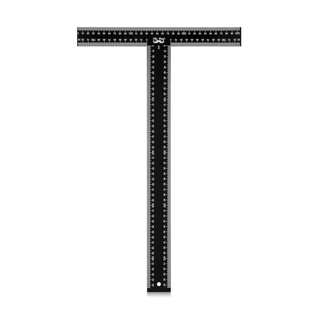 Mr. Pen - T Square, T Ruler, 45 cm, Metal, T Square Ruler, Drafting Tools, Tsquare, Truler, Architectural Triangle