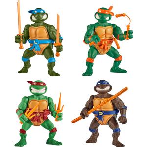 Teenage Mutant Ninja Turtles: Classic 4" Turtles 4-Pack Figure Bundle by Playmates Toys