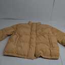 Amazon Essentials Women's Relaxed-Fit Mock-Neck Short Puffer Jacket (Previously Daily Ritual), Light Camel, 4X