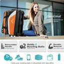 GoHimal Double Roller 2 Ball Bowling Bag with Separate Shoe Compartment for Bowling Shoes (Up To US Men Size 15) and Abundant multifunction Accessory Pocket, Upgraded fabric, Retractable Handle - Extends to 40", One Size