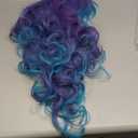 Long Curly Mermaid Costume Wig for Women Hair Unisex Adult Cosplay Wig Halloween Hair