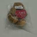 Plush Stuffed Animal Mocha Heart Bear  Love You Bears- Toy for Kids & Adults Valentine's Day - Embroidered Heart Pillow (9 inch, Love You)