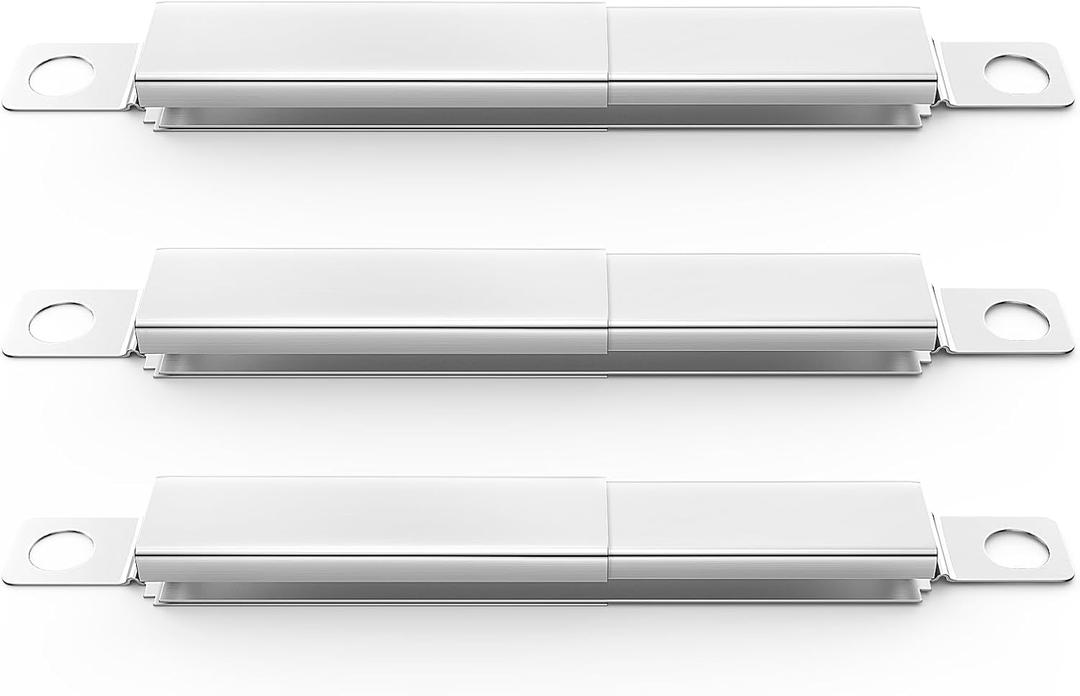 Uniflasy 304 Stainless Steel Carryover Tubes Replacement Parts for Char-broil, Crossover Tube for Charbroil Grill Replacement Parts, Universal Crossover Tubes for Kenmore and Others Most Grills, 3 PCS