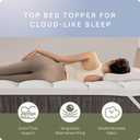 Extra Thick Fitted Mattress Topper - King Size | Soft & Cooling Pillow Top Mattress Pad & Protector | Bed Topper for Back Pain, Straps Stretch 6" to 22" Deep (Milky White -2 Inch)