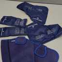 KingPavonini Ankle Foot Ice Pack Wrap for Sprained Ankle and Surgery Recovery, Reusable Gel Ice Packs for Feet Injuries, Plantar Fasciitis, Achilles Tendonitis, Hot/Cold Therapy (1 Wrap+4 Gel Packs) (XL)