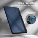 JETech Case for Samsung Galaxy Tab S8 2022/S7 2020 11-Inch with S Pen Holder, Slim Folio Stand Protective Tablet Cover, Multi-Angle Viewing (Navy)