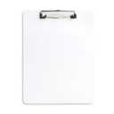 Plastic Clipboards Set of 30, A4 Acrylic White Board 8.5x11 for Classroom, Students, Transparent Letter Size 9" x 12.5" with Low Profile Clip, Office & School Supply