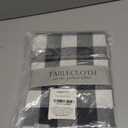 Hiasan Buffalo Plaid Tablecloth Waterproof, 2 Pack, 60 x 84 inch - Black and White Checkered Table Cloths Rectangle for Outdoor Picnic/Party/Dining