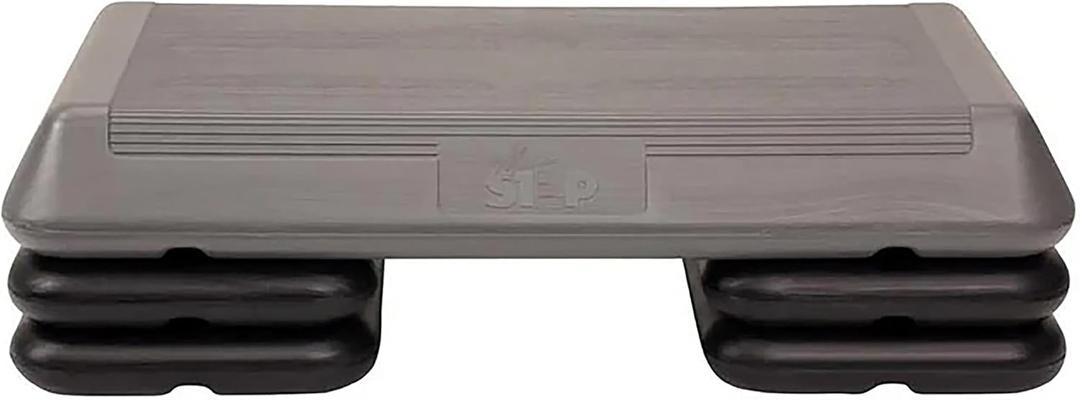 Freestyle STEP Exercise Step Platform, Circuit Size Stepper for Exercise at Home (Silver/Black)