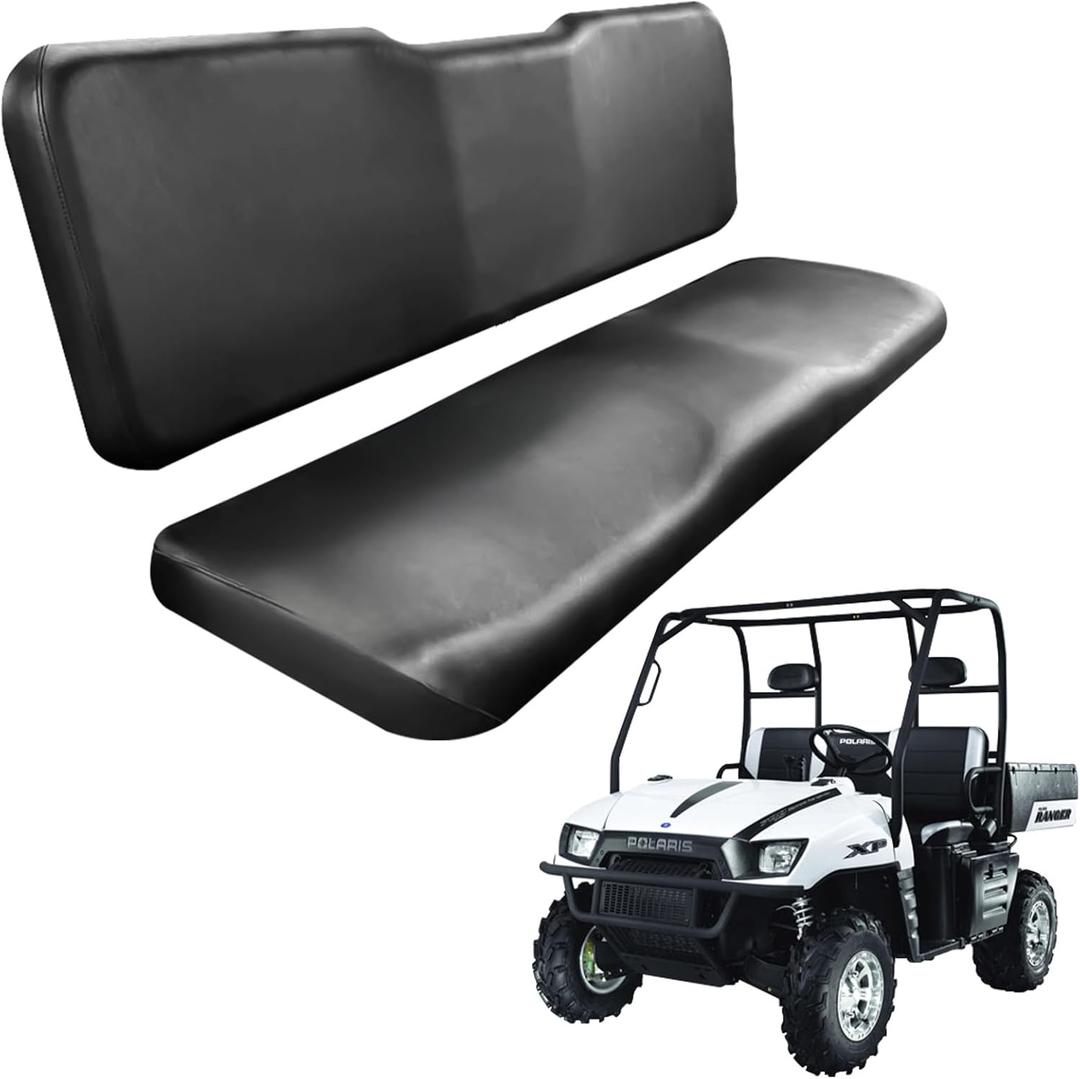 Front Bench Seat Cover with Backrest Cover Replacement for 2002-2008 Polaris Ranger 500 570 700 800 900 & 2009 Polaris Ranger 700 Crew UTV 6x6 4x4 4X2 Utility RZR