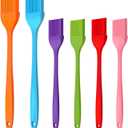 6 PCS CUALORK Silicone Basting Brush, Upgrade Pastry Brush,Heat Resistant Silicone Brushes, Premium Cooking Brush for Sauce Marinade Meat Glazing, Oil Brush for BBQ Kitchen Cooking Baking and Grilling