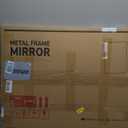 TETOTE 24 x 30 Gold Bathroom Mirror Brushed Gold Metal Framed Vanity Mirror, Tempered Glass, Wall Mounted for Bathroom, Entryway, Bedroom, Living Room (Horizontal/Vertical)