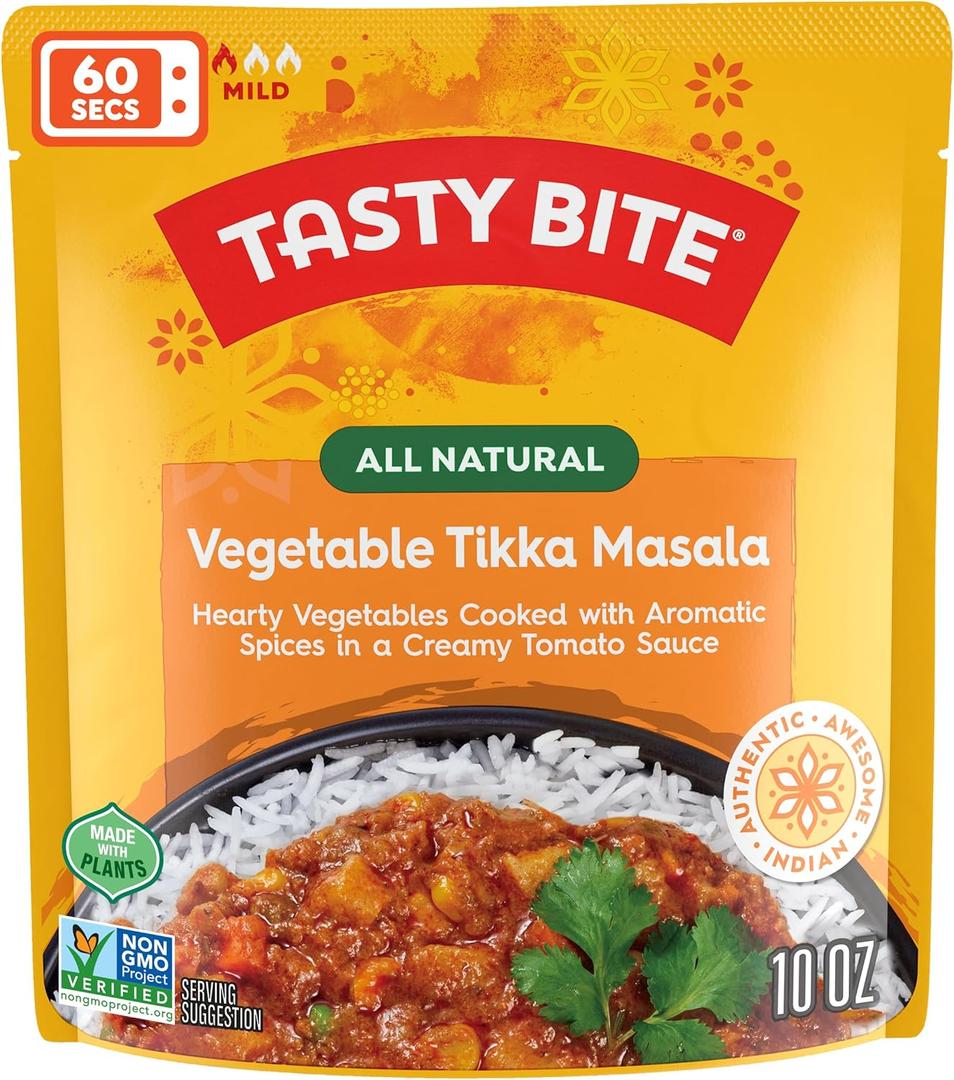 TASTY BITE Tikka Masala Vegetable, 10 Ounce, Best Before August 31.2026 