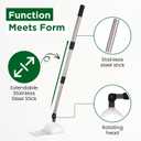 Bug Catcher Container & Extendable Stainless Steel Stick | See-Through Insect Trap for Spiders, Ants, Lizards | Humane Bug Catcher for Home | Educational Tool for Kids & Adults
