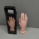 Practice Hand for Acrylic Nails Soft Touch Mannequin Hand for Nails, Flexible and Bendable Fake Hand for Nails for Nail Art Beginners (8.99 x 3.07in)
