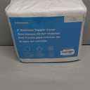 Linenspa 2 Inch Mattress Topper Cover, King  Machine Washable, Breathable, Non Slip Covering with Zipper for Mattress Topper - Cover Only, White