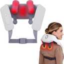 Shiatsu Neck and Back Massagers with Heat, 150 Mins Uses, 4 Modes & Adjustable Massage Head, Electric 3D Deep Tissue Kneadin for Shoulder, Leg, Muscle Soreness, Pain Relief, Relaxation for Women, Men (Lavender Gray)