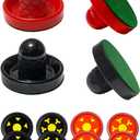 Air Hockey Pushers and Air Hockey Pucks, Non-Slip Strikers and Dynamic Pucks for Air Hockey Table Game for Adults and Kids,Replacement Accessories for Game Tables