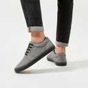 BENPAO Mens White Casual Shoes All Black Fashion Sneakers for Men Low Top Lace Up Canvas Shoes(Dark Grey, us12)
