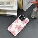 Generic Case Compatible with iPhone 12 Pro Max - Hybrid Durable Shockproof Phone Cover,Cases for Woman Girl - Pink Lily Flower