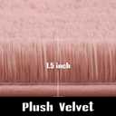 Jelymark Super Soft Shaggy Rug for Bedroom, 4x5.9 Feet Fluffy Carpet for Living Room, Fuzzy Indoor Plush Area Rug for Home Decor, Furry Floor Rugs for Dorm, Kids Nursery Rug for Girls, Blush Pink