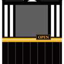 Train Ticket Booth Banner for Birthday Party Decoration Express Trains Station Ticket Backdrop Banner Railroad Track Door Sign Backdrop for School Classroom Home Xmas Photo Booth Props Decor
